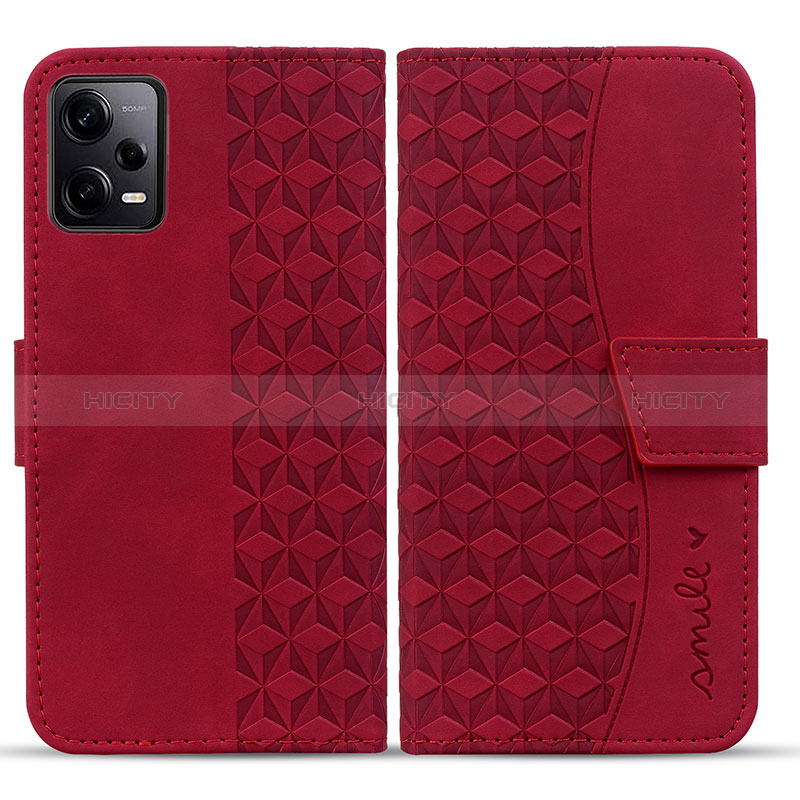 Handytasche Stand Schutzhülle Flip Leder Hülle HF1 für Xiaomi Redmi Note 12 Explorer Rot Plus