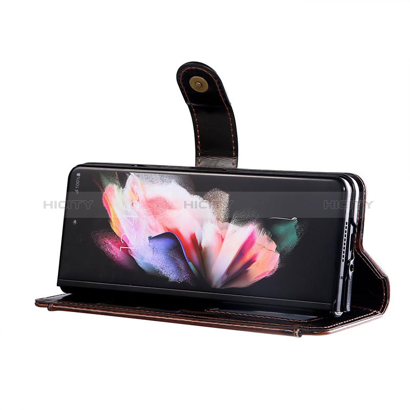 Handytasche Stand Schutzhülle Flip Leder Hülle JD1 für Samsung Galaxy Z Fold3 5G groß