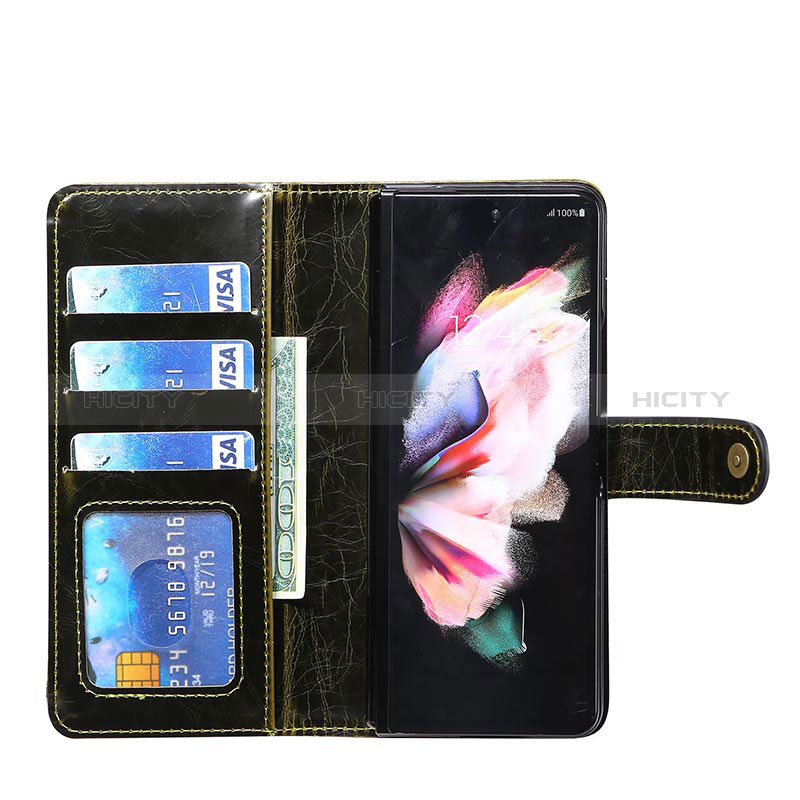 Handytasche Stand Schutzhülle Flip Leder Hülle JD1 für Samsung Galaxy Z Fold3 5G