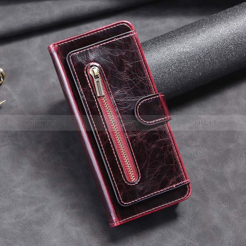 Handytasche Stand Schutzhülle Flip Leder Hülle JD1 für Samsung Galaxy Z Fold3 5G Rot