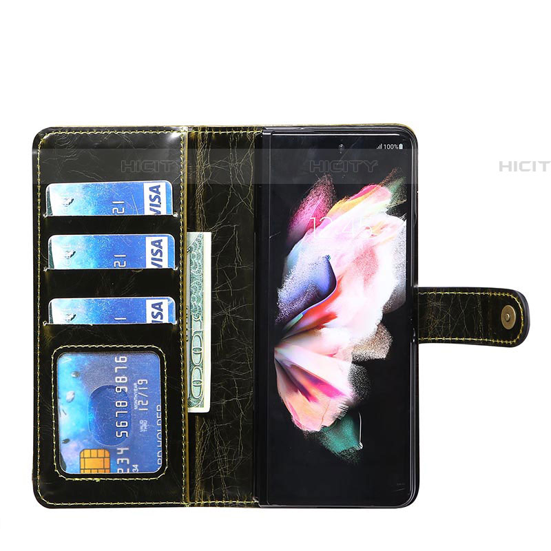 Handytasche Stand Schutzhülle Flip Leder Hülle JD1 für Samsung Galaxy Z Fold4 5G