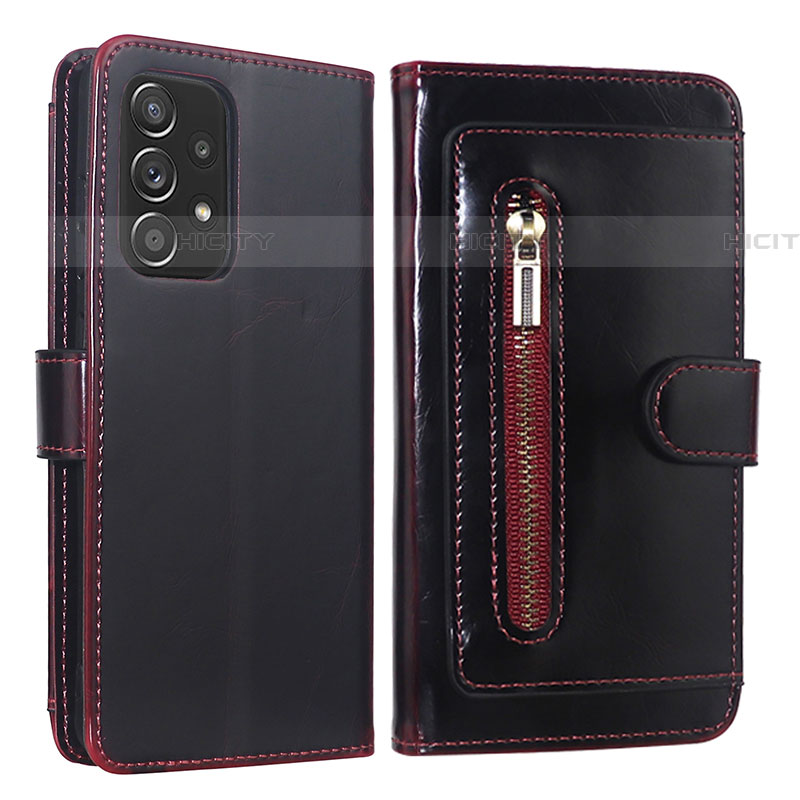 Handytasche Stand Schutzhülle Flip Leder Hülle JDK für Samsung Galaxy A52 5G Rot