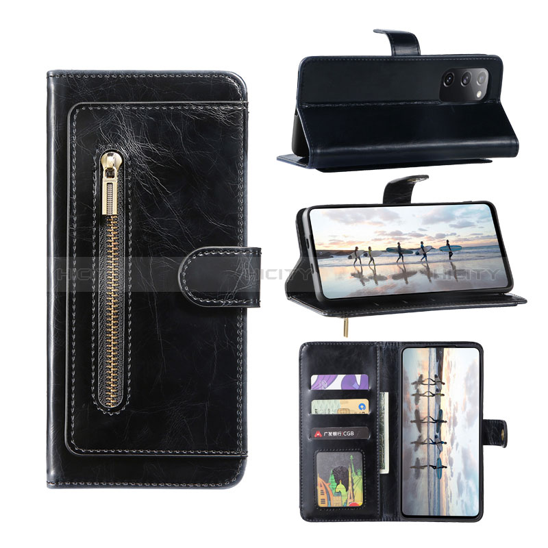 Handytasche Stand Schutzhülle Flip Leder Hülle JDK für Samsung Galaxy S20 FE 5G Schwarz