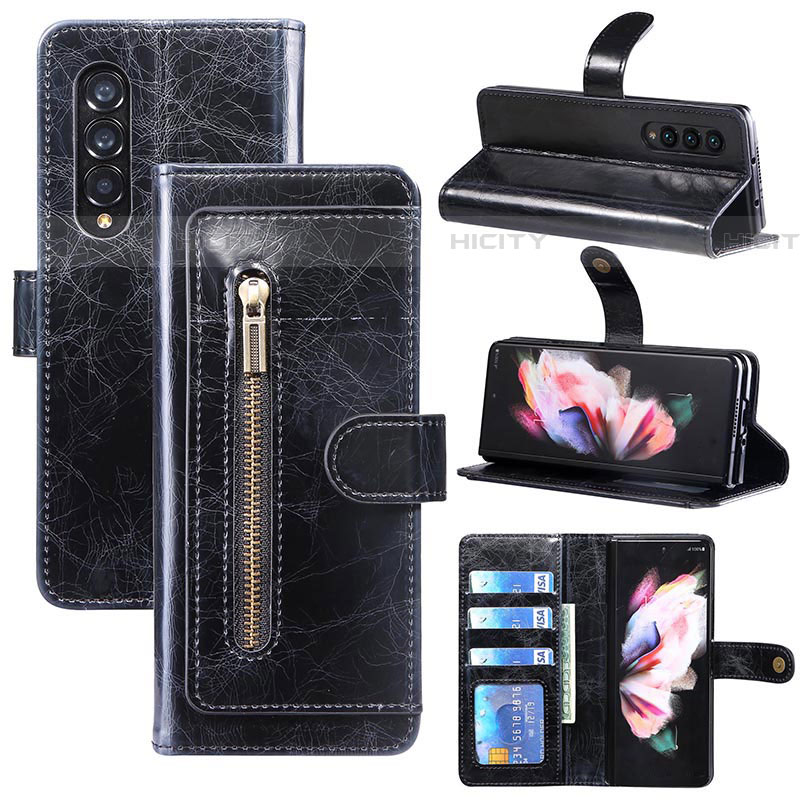 Handytasche Stand Schutzhülle Flip Leder Hülle JDK für Samsung Galaxy Z Fold4 5G