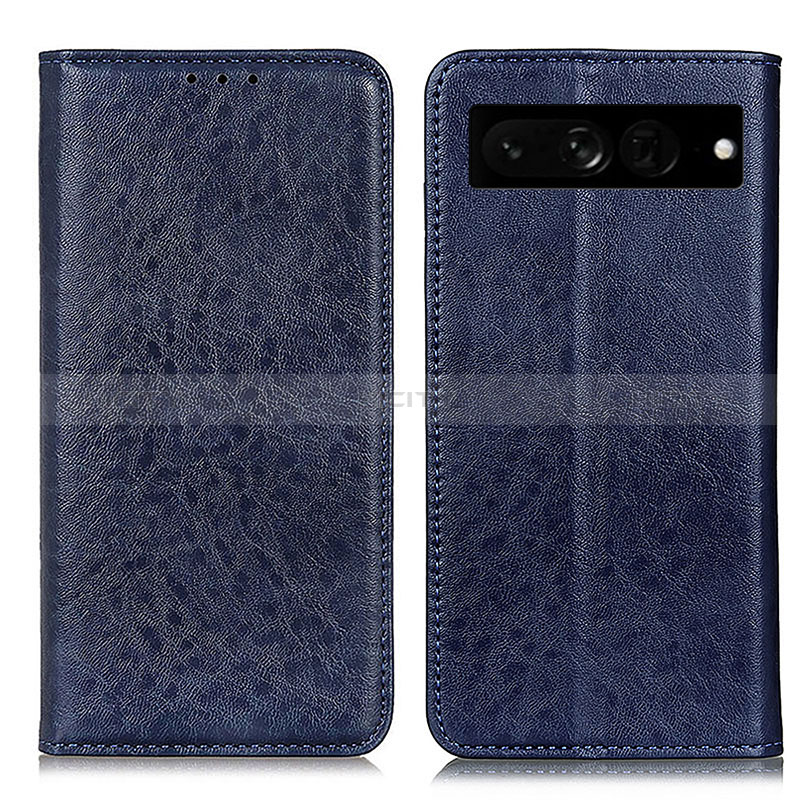 Handytasche Stand Schutzhülle Flip Leder Hülle K01Z für Google Pixel 7 Pro 5G Blau Plus