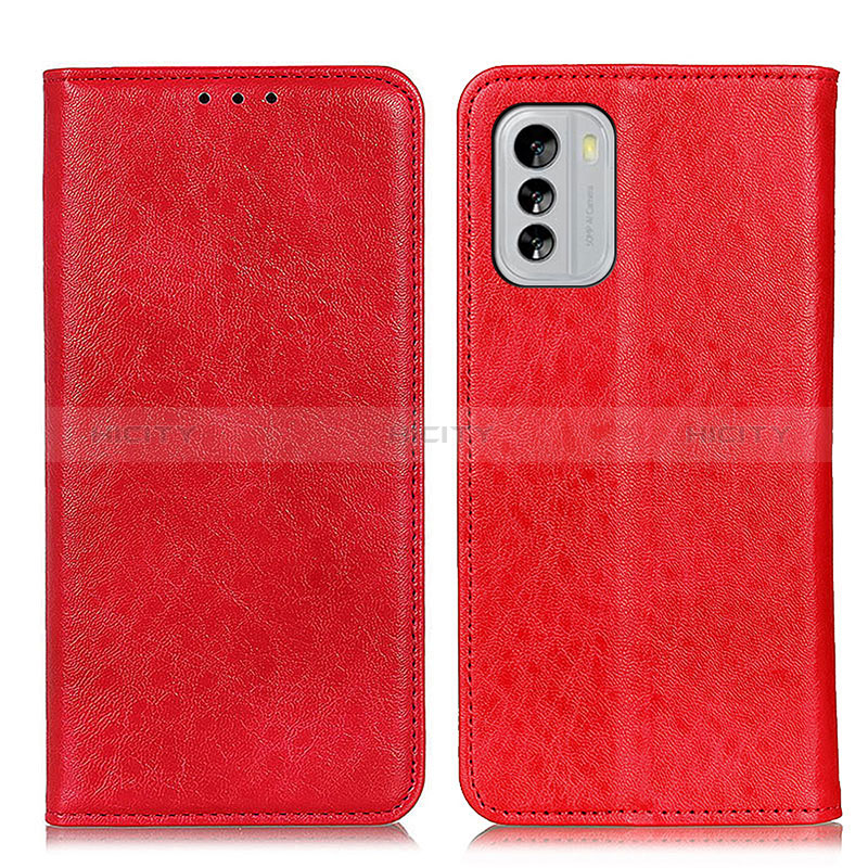 Handytasche Stand Schutzhülle Flip Leder Hülle K01Z für Nokia G60 5G Rot