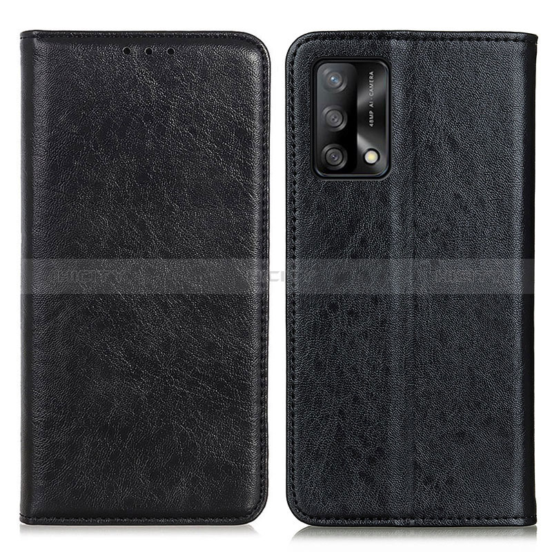 Handytasche Stand Schutzhülle Flip Leder Hülle K01Z für Oppo F19s Schwarz Plus