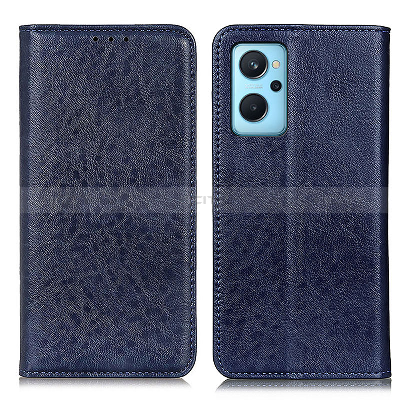 Handytasche Stand Schutzhülle Flip Leder Hülle K01Z für Oppo K10 4G Blau