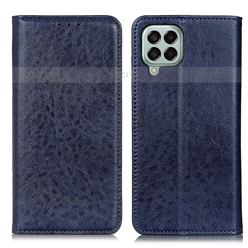 Handytasche Stand Schutzhülle Flip Leder Hülle K01Z für Samsung Galaxy M33 5G Blau