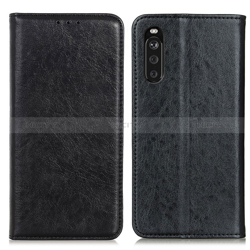 Handytasche Stand Schutzhülle Flip Leder Hülle K01Z für Sony Xperia 10 III Schwarz