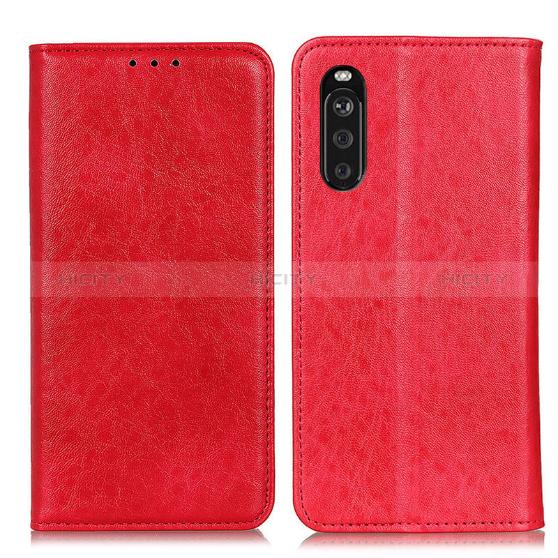 Handytasche Stand Schutzhülle Flip Leder Hülle K01Z für Sony Xperia 10 III SO-52B Rot