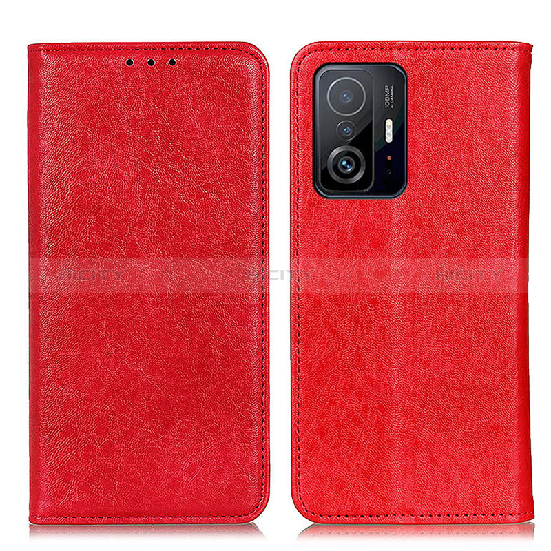 Handytasche Stand Schutzhülle Flip Leder Hülle K01Z für Xiaomi Mi 11T Pro 5G Rot Plus