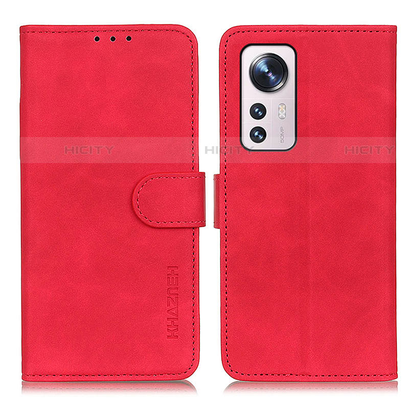 Handytasche Stand Schutzhülle Flip Leder Hülle K01Z für Xiaomi Mi 12X 5G Rot Plus