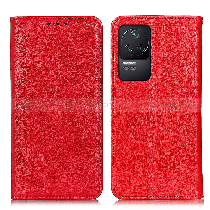 Handytasche Stand Schutzhülle Flip Leder Hülle K01Z für Xiaomi Redmi K50 5G Rot Plus