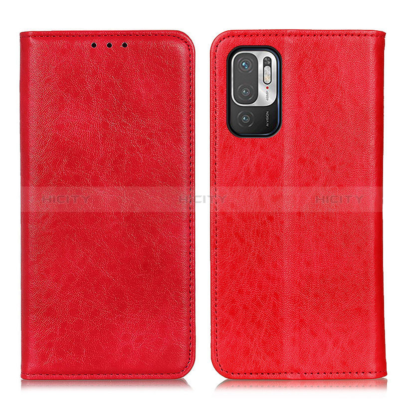 Handytasche Stand Schutzhülle Flip Leder Hülle K01Z für Xiaomi Redmi Note 10 5G Rot Plus