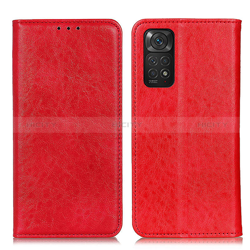 Handytasche Stand Schutzhülle Flip Leder Hülle K01Z für Xiaomi Redmi Note 11S 4G Rot