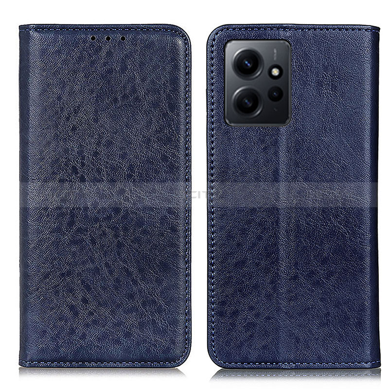 Handytasche Stand Schutzhülle Flip Leder Hülle K01Z für Xiaomi Redmi Note 12 4G Blau