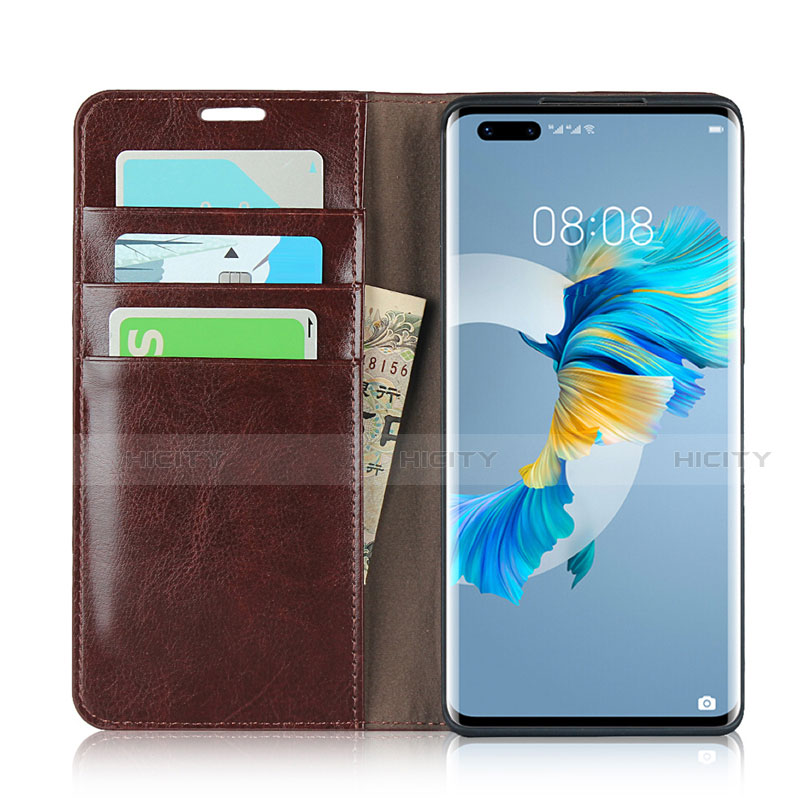 Handytasche Stand Schutzhülle Flip Leder Hülle K02 für Huawei Mate 40 Pro groß