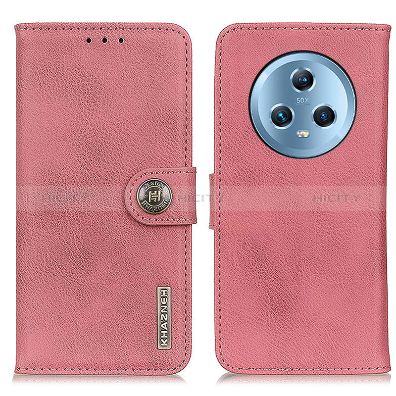 Handytasche Stand Schutzhülle Flip Leder Hülle K02Z für Huawei Honor Magic5 5G Rosa Plus