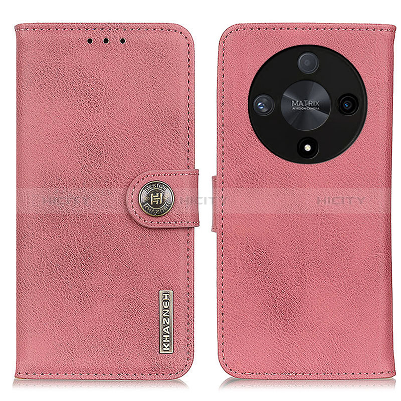 Handytasche Stand Schutzhülle Flip Leder Hülle K02Z für Huawei Honor Magic6 Lite 5G Rosa Plus