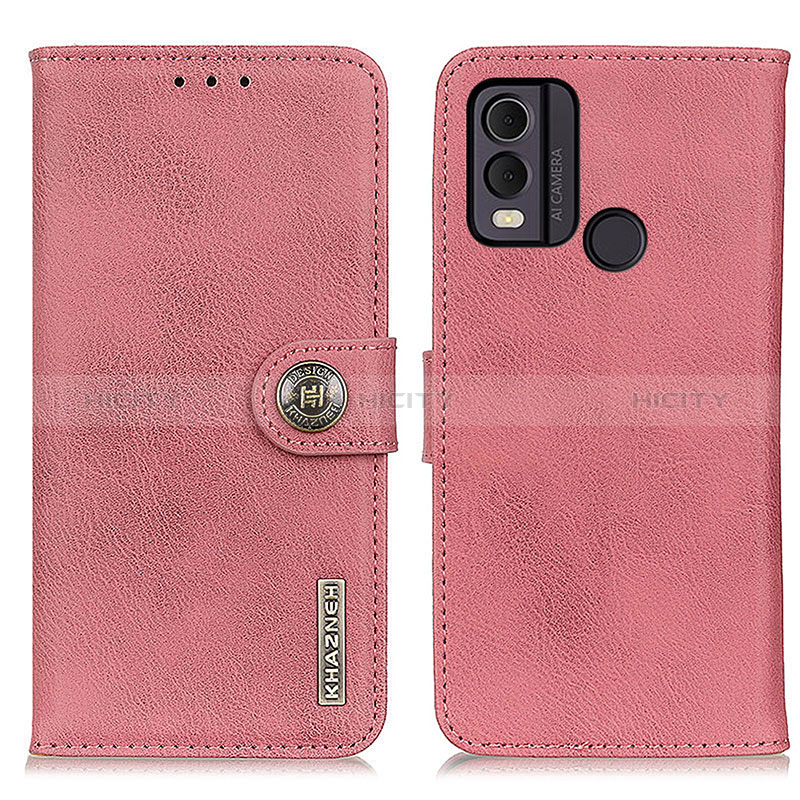 Handytasche Stand Schutzhülle Flip Leder Hülle K02Z für Nokia C22 Rosa