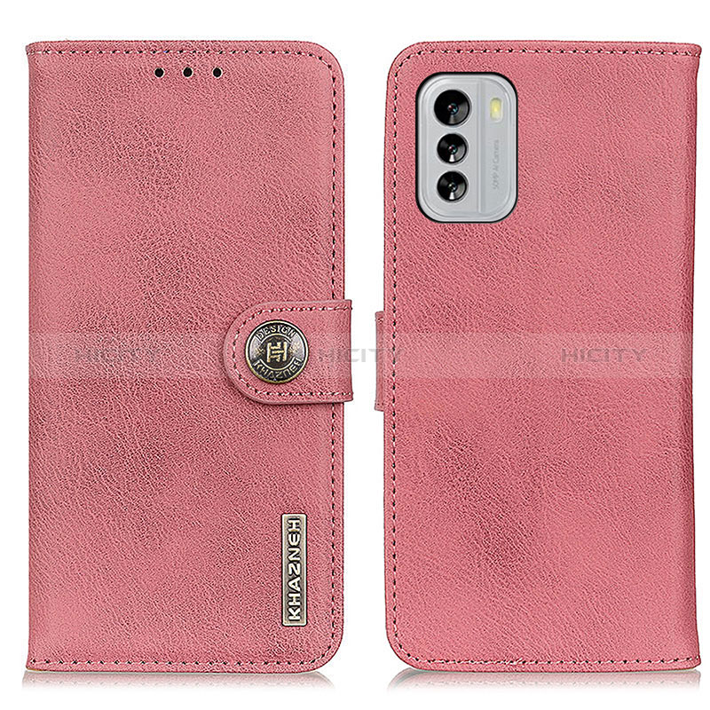 Handytasche Stand Schutzhülle Flip Leder Hülle K02Z für Nokia G60 5G Rosa