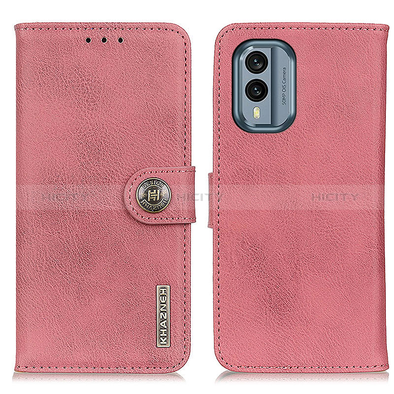 Handytasche Stand Schutzhülle Flip Leder Hülle K02Z für Nokia X30 5G Rosa