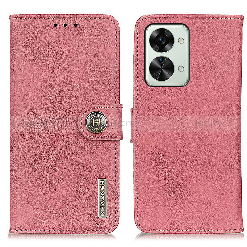 Handytasche Stand Schutzhülle Flip Leder Hülle K02Z für OnePlus Nord 2T 5G Rosa