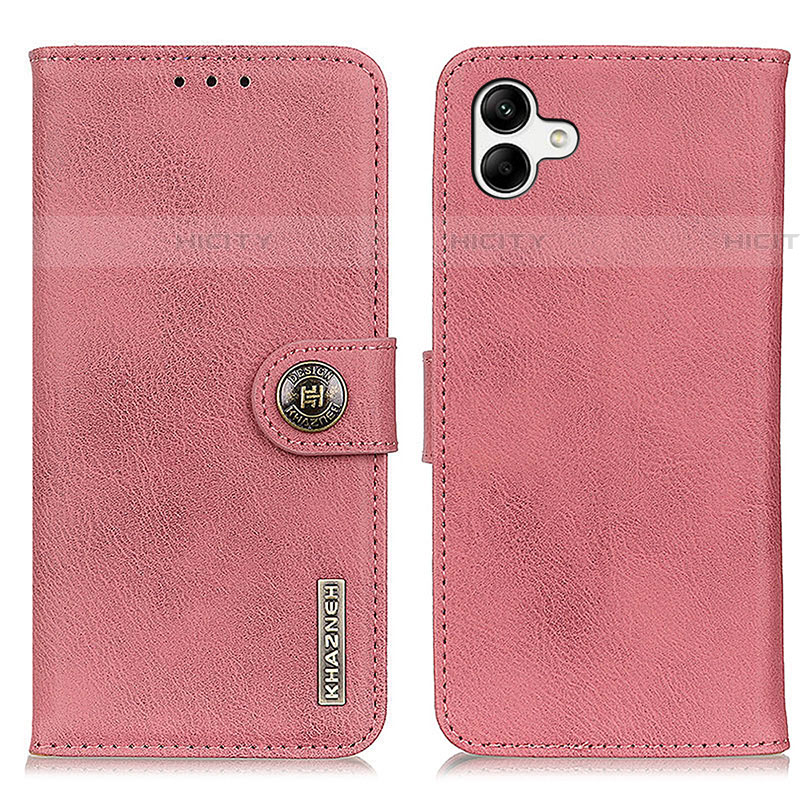 Handytasche Stand Schutzhülle Flip Leder Hülle K02Z für Samsung Galaxy F04 Rosa Plus