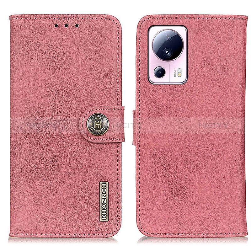 Handytasche Stand Schutzhülle Flip Leder Hülle K02Z für Xiaomi Mi 13 Lite 5G Rosa