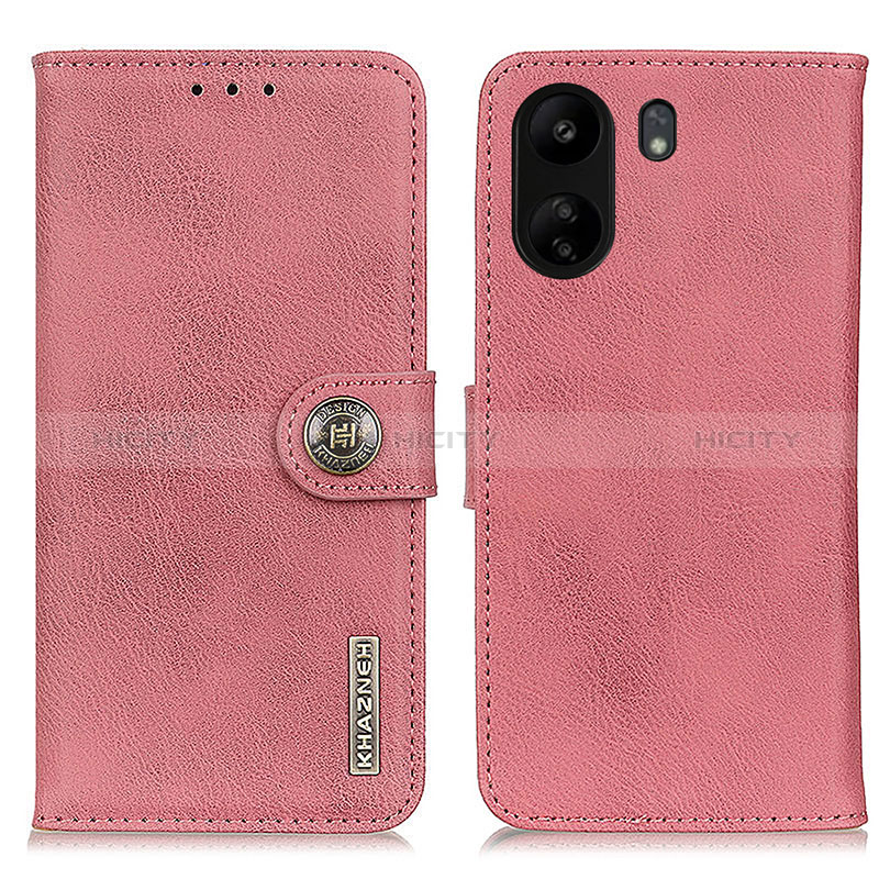 Handytasche Stand Schutzhülle Flip Leder Hülle K02Z für Xiaomi Redmi 13C Rosa Plus