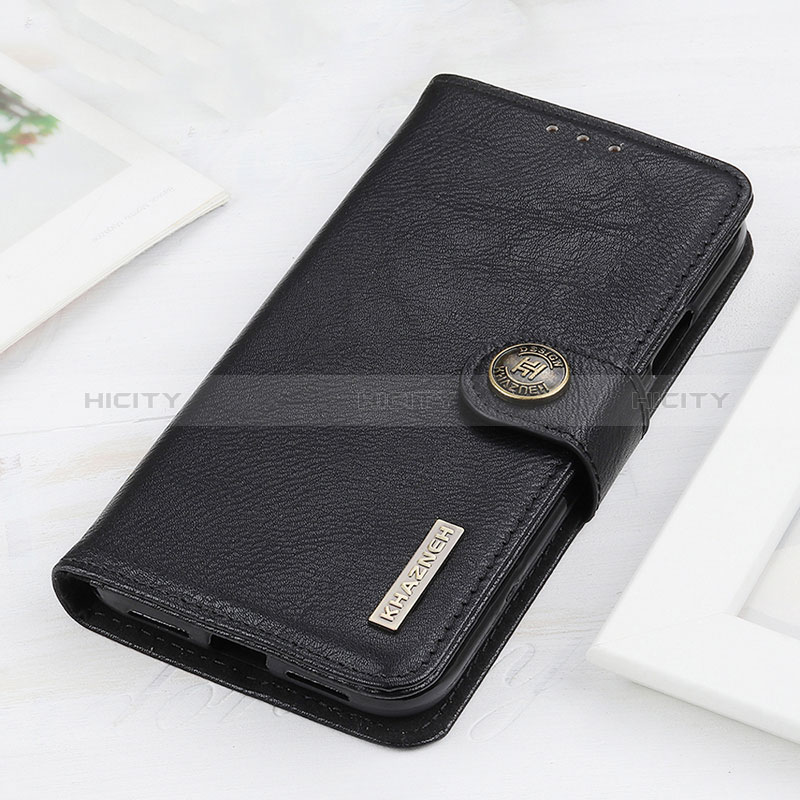 Handytasche Stand Schutzhülle Flip Leder Hülle K02Z für Xiaomi Redmi Note 10 Pro Max Schwarz