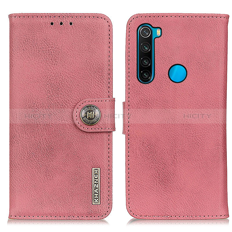 Handytasche Stand Schutzhülle Flip Leder Hülle K02Z für Xiaomi Redmi Note 8 (2021) Rosa