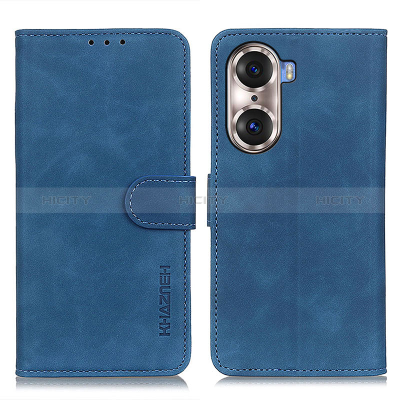 Handytasche Stand Schutzhülle Flip Leder Hülle K03Z für Huawei Honor 60 5G Blau Plus