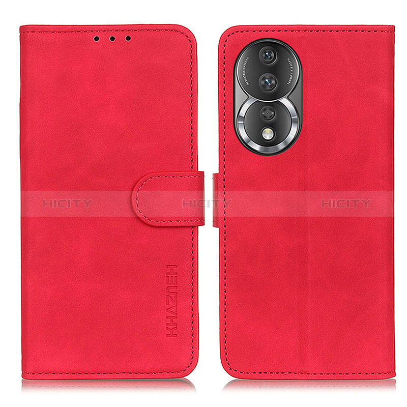 Handytasche Stand Schutzhülle Flip Leder Hülle K03Z für Huawei Honor 80 5G Rot