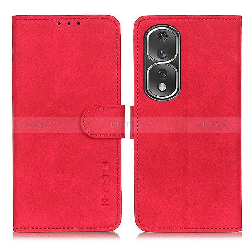 Handytasche Stand Schutzhülle Flip Leder Hülle K03Z für Huawei Honor 80 Pro Flat 5G Rot