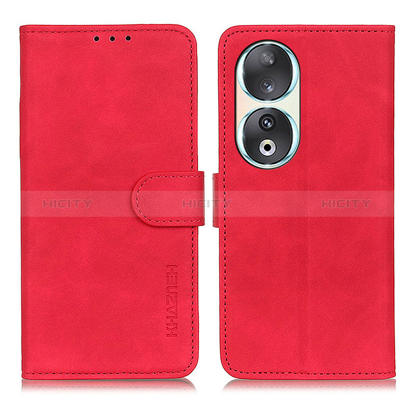 Handytasche Stand Schutzhülle Flip Leder Hülle K03Z für Huawei Honor 90 5G Rot