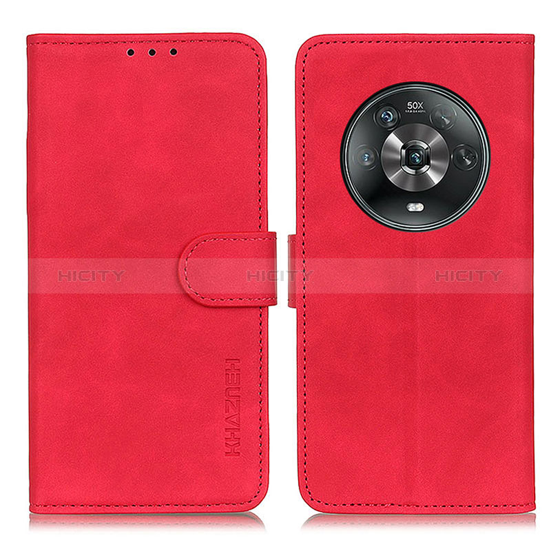 Handytasche Stand Schutzhülle Flip Leder Hülle K03Z für Huawei Honor Magic4 5G Rot