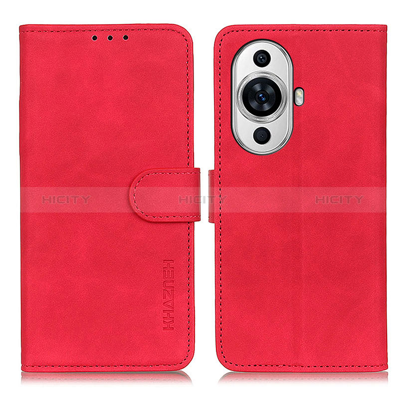 Handytasche Stand Schutzhülle Flip Leder Hülle K03Z für Huawei Nova 11 Pro Rot