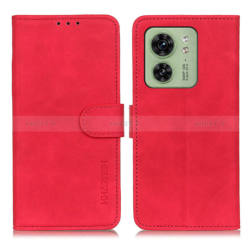 Handytasche Stand Schutzhülle Flip Leder Hülle K03Z für Motorola Moto Edge (2023) 5G Rot