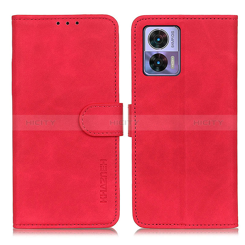 Handytasche Stand Schutzhülle Flip Leder Hülle K03Z für Motorola Moto Edge 30 Lite 5G Rot