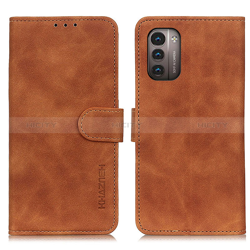 Handytasche Stand Schutzhülle Flip Leder Hülle K03Z für Nokia G11 Braun