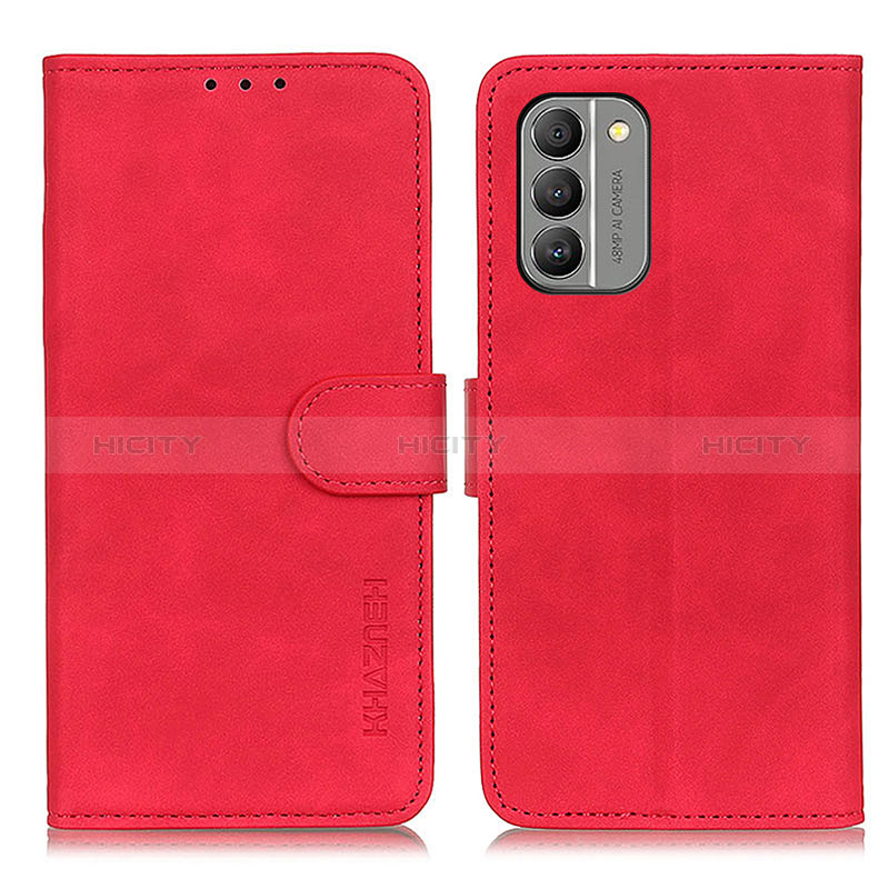 Handytasche Stand Schutzhülle Flip Leder Hülle K03Z für Nokia G400 5G Rot