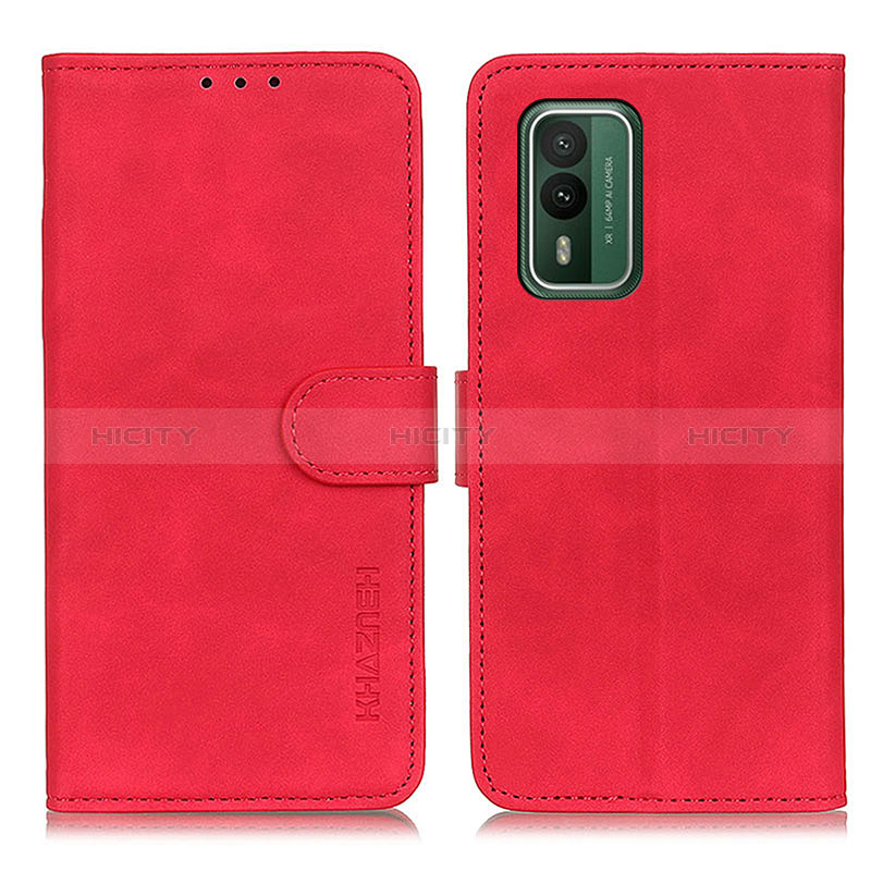 Handytasche Stand Schutzhülle Flip Leder Hülle K03Z für Nokia XR21 Rot