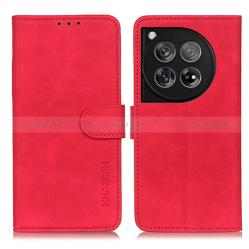 Handytasche Stand Schutzhülle Flip Leder Hülle K03Z für OnePlus Ace 3 5G Rot Plus