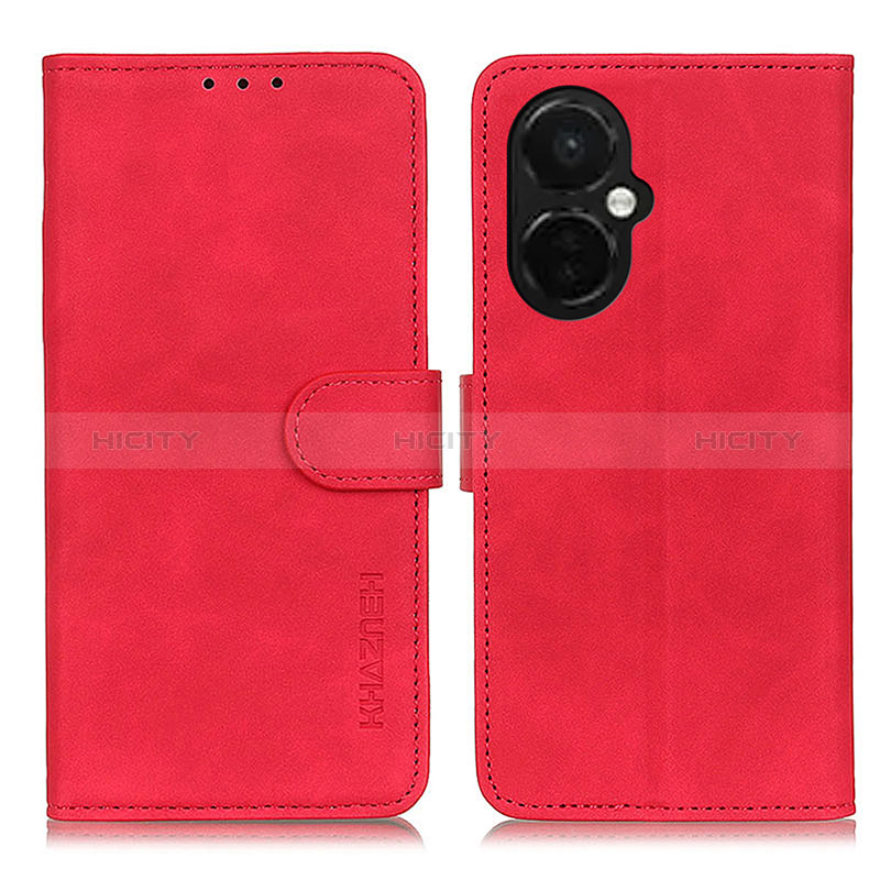 Handytasche Stand Schutzhülle Flip Leder Hülle K03Z für OnePlus Nord CE 3 5G Rot Plus