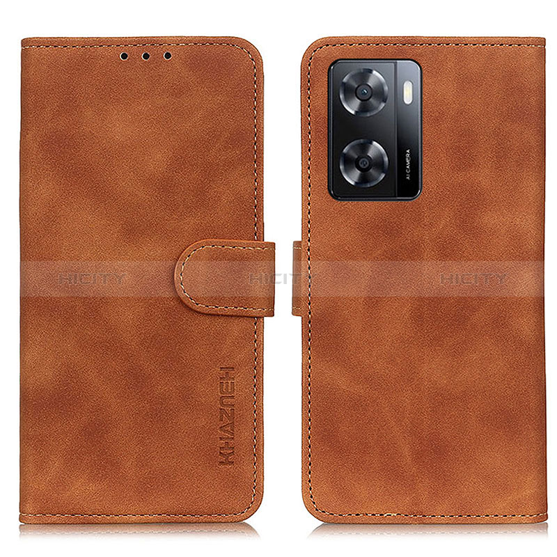 Handytasche Stand Schutzhülle Flip Leder Hülle K03Z für Oppo A57 4G Braun