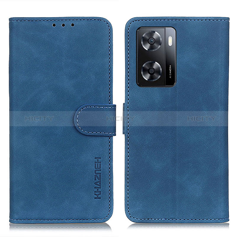 Handytasche Stand Schutzhülle Flip Leder Hülle K03Z für Oppo A77 4G Blau