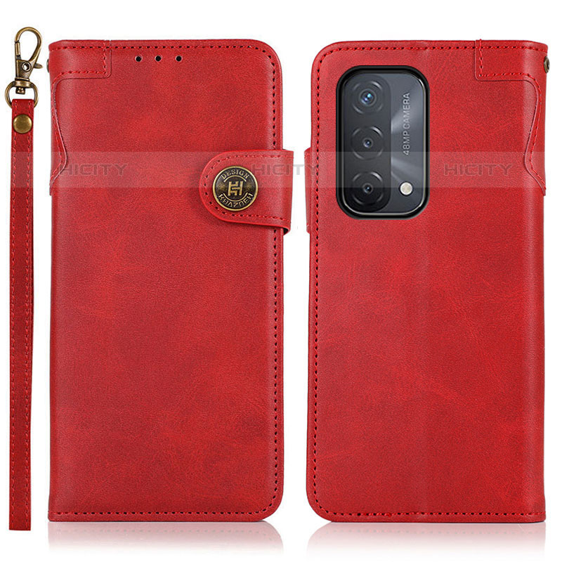 Handytasche Stand Schutzhülle Flip Leder Hülle K03Z für Oppo A93 5G Rot