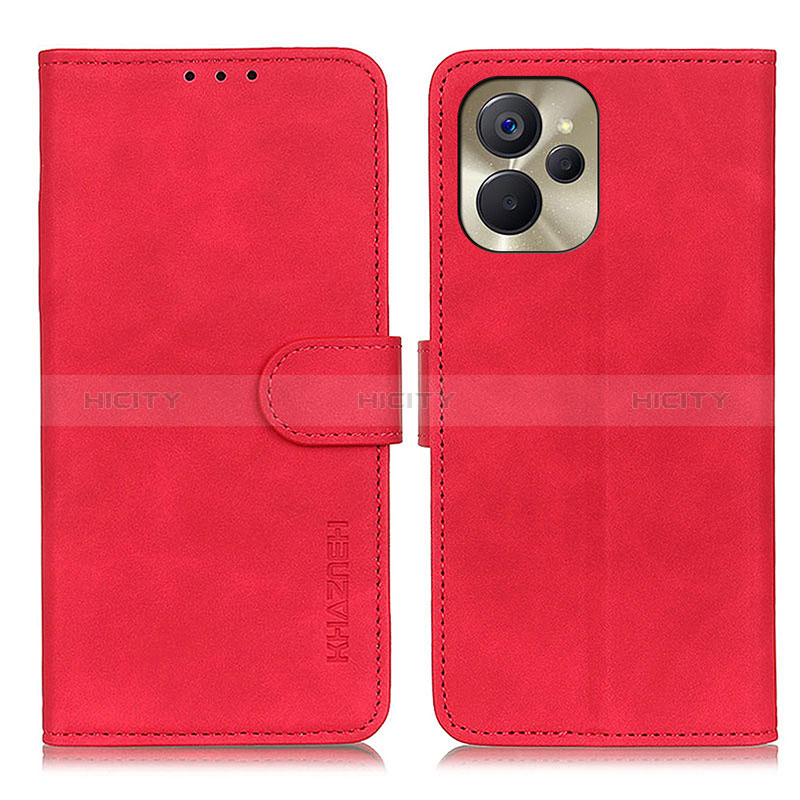 Handytasche Stand Schutzhülle Flip Leder Hülle K03Z für Realme 10T 5G Rot